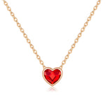 Collar de corazón con cristales Swarovski - Cherine Jewelry
