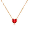 Collar de corazón con cristales Swarovski - Cherine Jewelry
