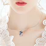 Collar de mariposas / gato con cristales Swarovski - Cherine Jewelry