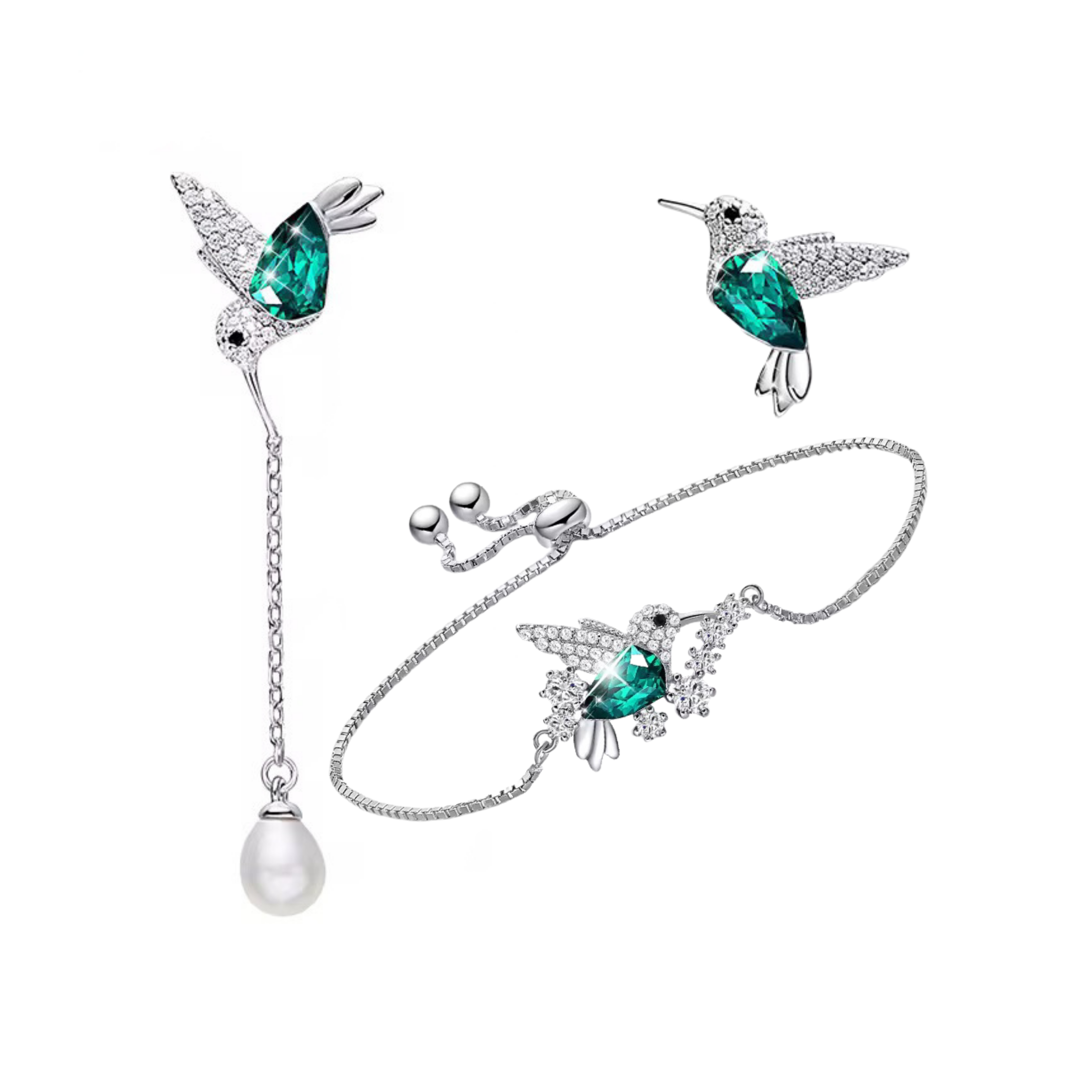 Set COLIBRÍ - Plateado