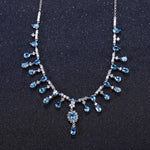 Collar de Topacio Azul Suizo - Cherine Jewelry