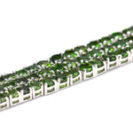 Brazalete de Diópsido de cromo verde - Cherine Jewelry