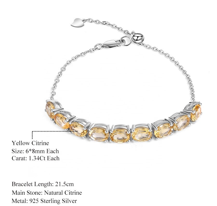 Brazalete de Citrino amarillo - Cherine Jewelry