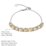 Brazalete de Citrino amarillo - Cherine Jewelry