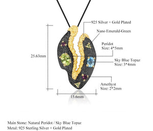 Collar de Peridoto, Topacio y Amatista - Cherine Jewelry