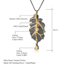 Set de hoja de Citrino - Cherine Jewelry