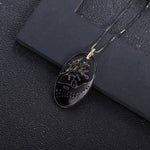 Collar de Árbol de Granate Rodolita y Nano Esmeralda - Cherine Jewelry