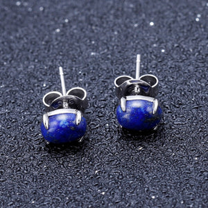 Aretes stud de Lapis Lazuli - Cherine Jewelry