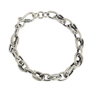 Brazalete Link chain de plata artesanal