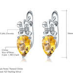 Aretes de Citrino ovalados - Cherine Jewelry