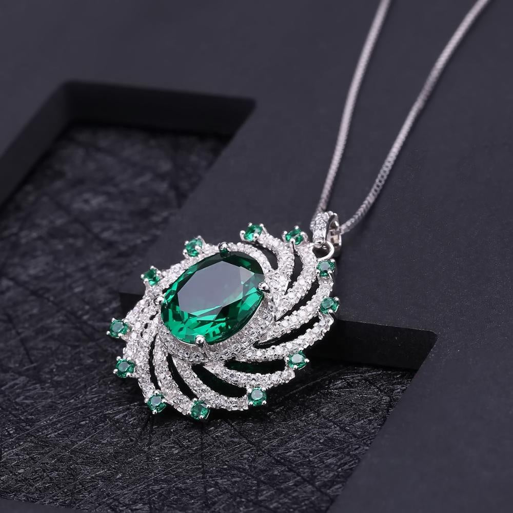 Collar de espiral de Esmeralda - Cherine Jewelry