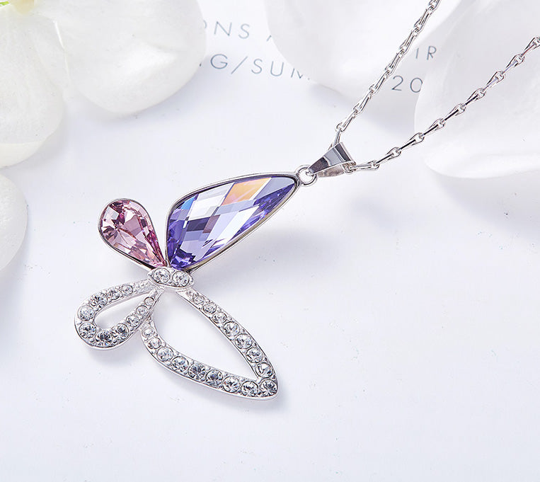 Collar de mariposa con cristales Swarovski - Cherine Jewelry