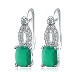 Aretes de Ágata verde - Cherine Jewelry