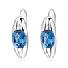 Aretes ovalados de Topacio Azul London - Cherine Jewelry