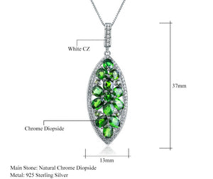 Collar de Diópsido de cromo verde - Cherine Jewelry