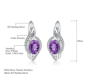 Aretes de Amatista - Cherine Jewelry