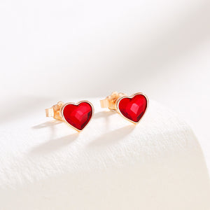 Set de corazón con cristales Swarovski - Cherine Jewelry