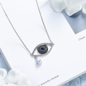 Collar de Lucky Eye con cristales de zirconia - Cherine Jewelry