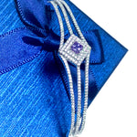 Brazalete rígido con cristales Swarovski - Cherine Jewelry