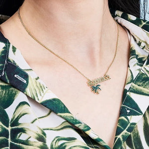 Collar Palmera Tropical Sunset - Cherine Jewelry