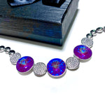 Brazalete de cristales Swarovski circulares - Cherine Jewelry