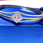 Brazalete rígido con cristales Swarovski - Cherine Jewelry