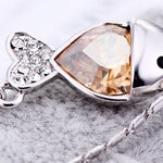 Collar de pecesito con cristales Swarovski - Cherine Jewelry