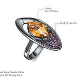 Anillo ovalado de Citrino - Cherine Jewelry