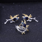Anillo de ave con Zafiro - Cherine Jewelry