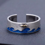Anillo del Mar con Enamel - Cherine Jewelry