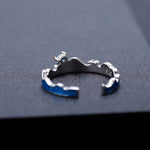 Anillo del Mar con Topacio Azul Suizo - Cherine Jewelry